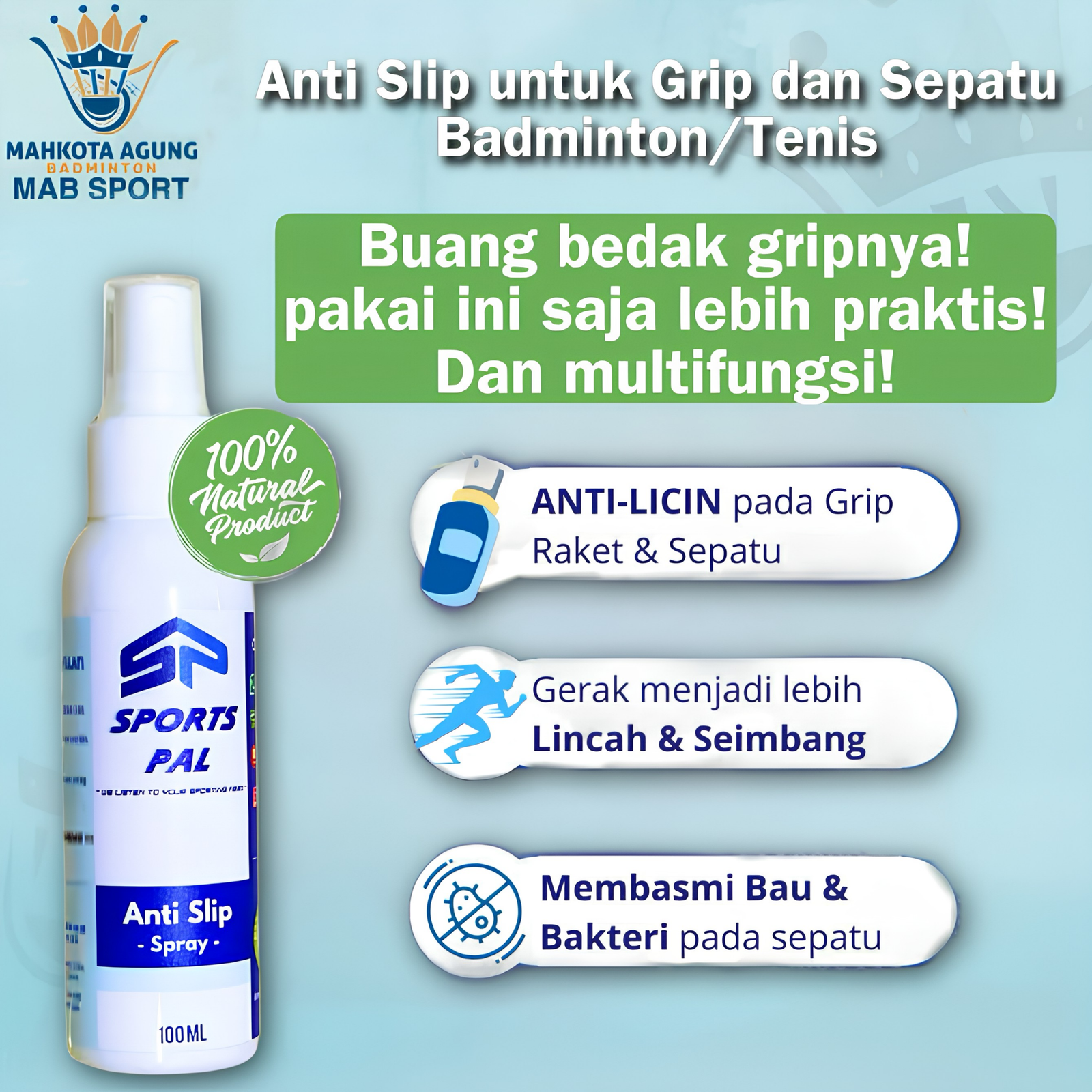 Anti-Slip Spray Sports Pal
