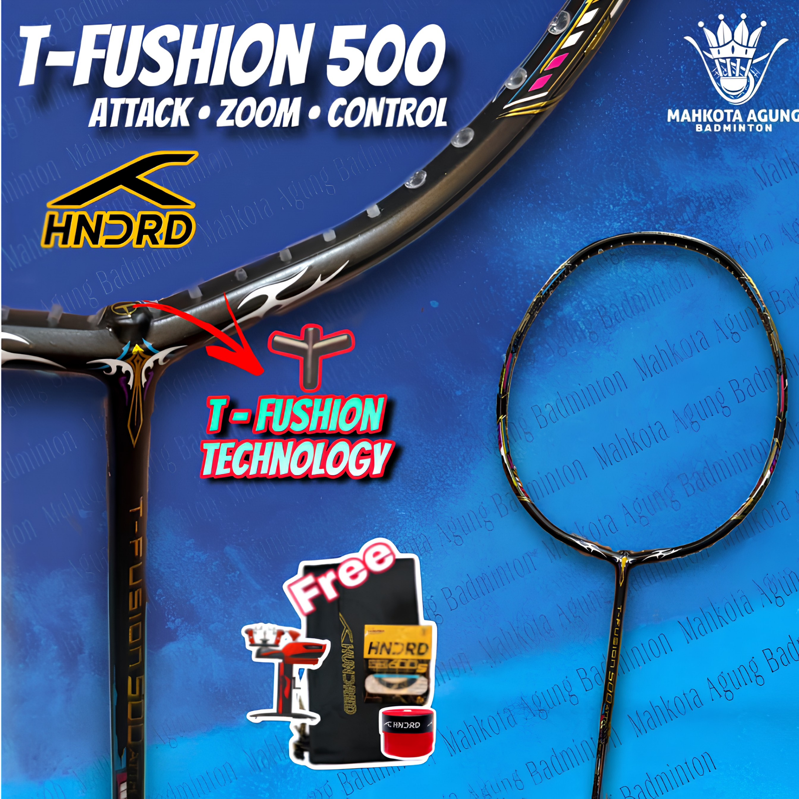 Raket Hundred T-Fushion 500