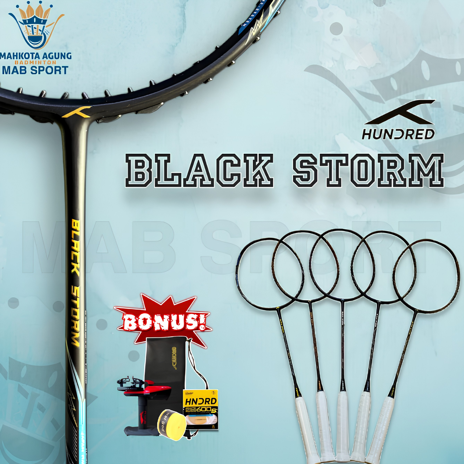 Raket Hundred Black Storm