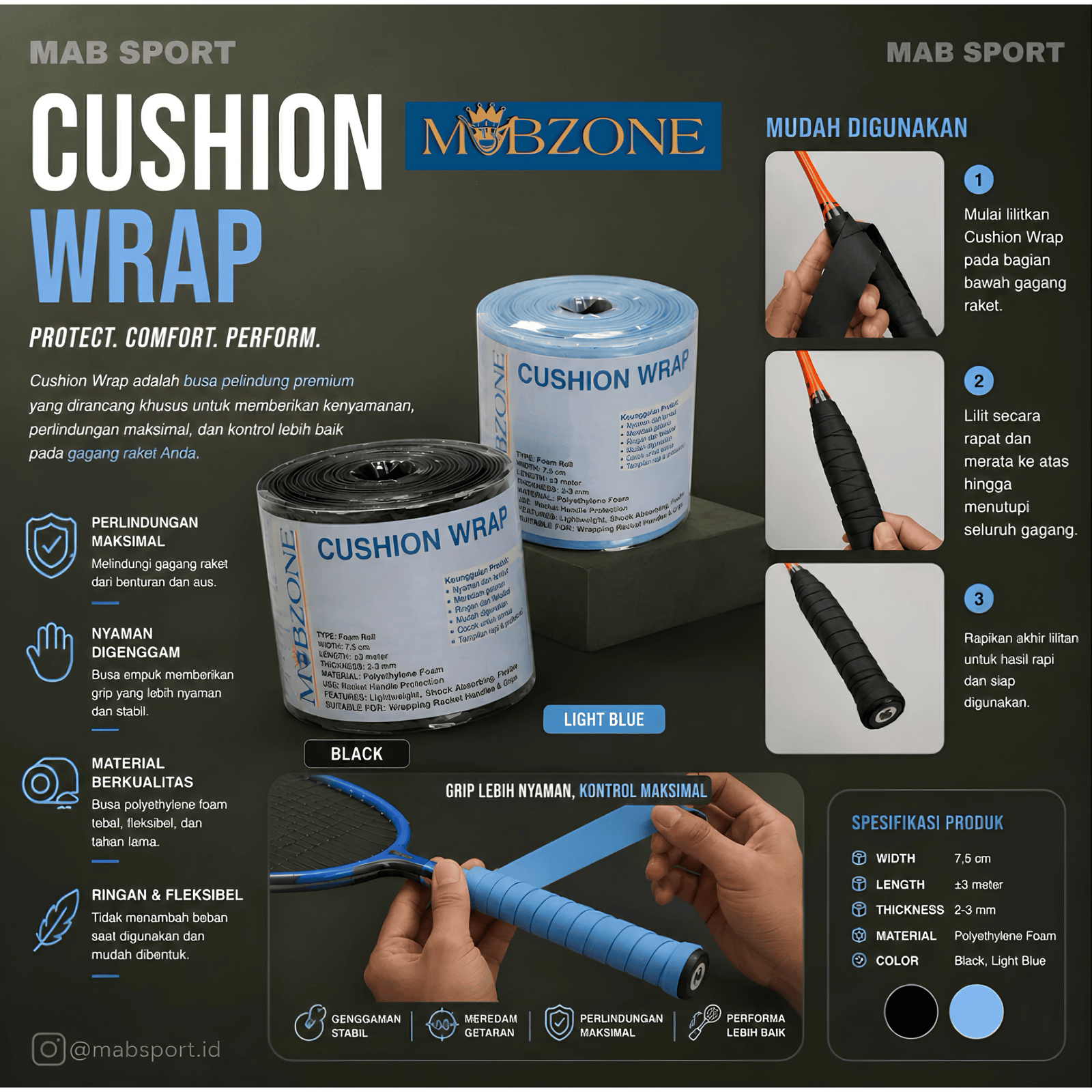 Grip Busa Cushion Wrap MABZONE