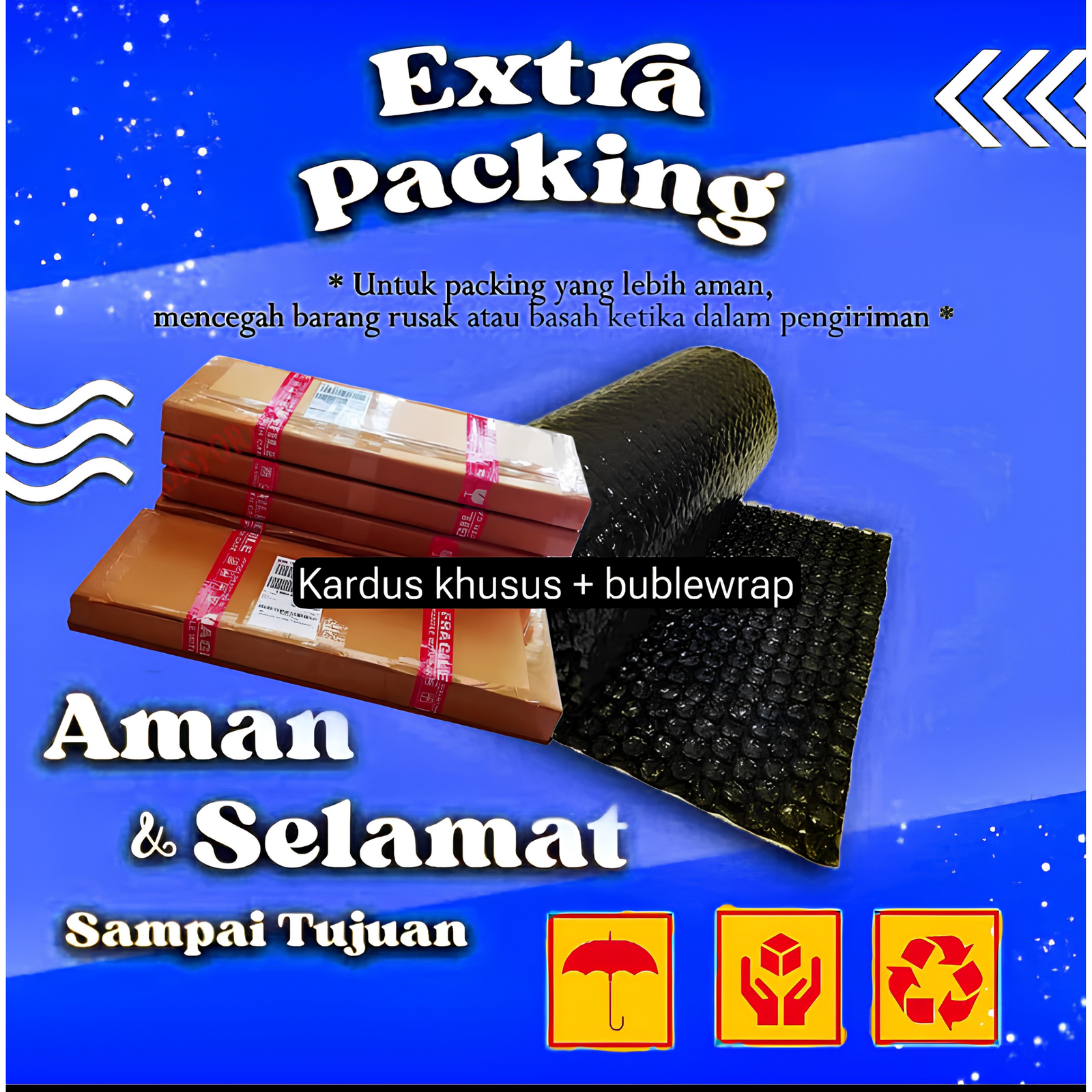 Packing Kardus & Bubble Wrap