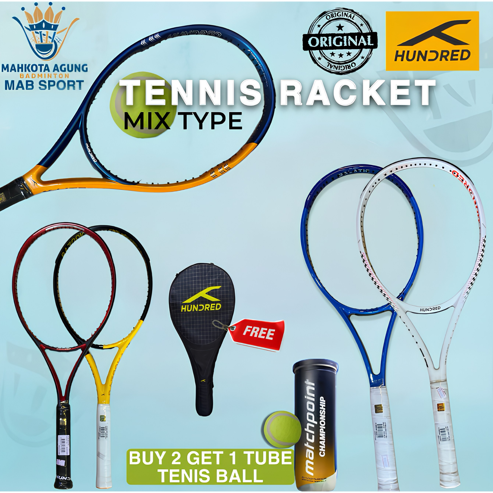 Raket Tenis Hundred X-Force